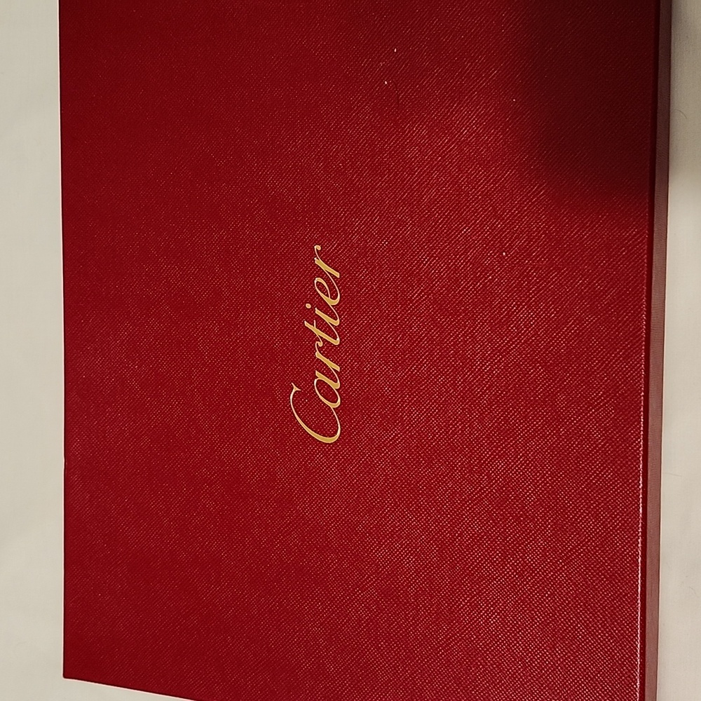 Cartier BurgundyEmbossed Leather Portfolio - Picture 4 of 5